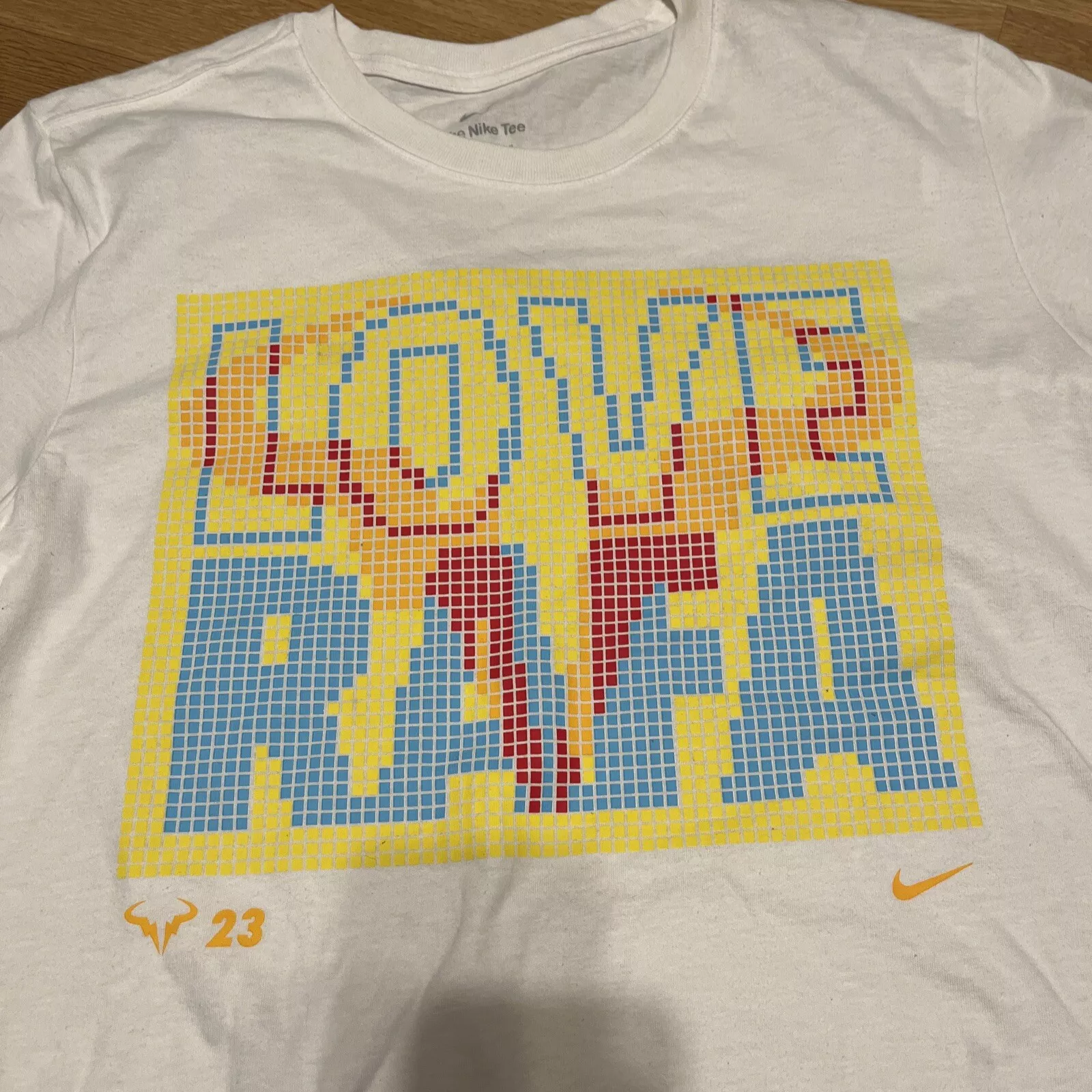 Футболка Nike Cotton Short Sleeve LOVE RAFA Tennis Tee Shirt M, фото №2