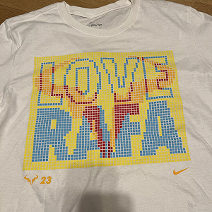 Футболка Nike Cotton Short Sleeve LOVE RAFA Tennis Tee Shirt M synthetic.ua - Фото 1