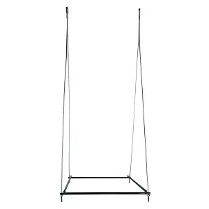 Набір підвісних полиць для рослин bellissa Filo Рама 29,8 x 31,8 см 2 сталеві троси 4 кільця - Фото 1