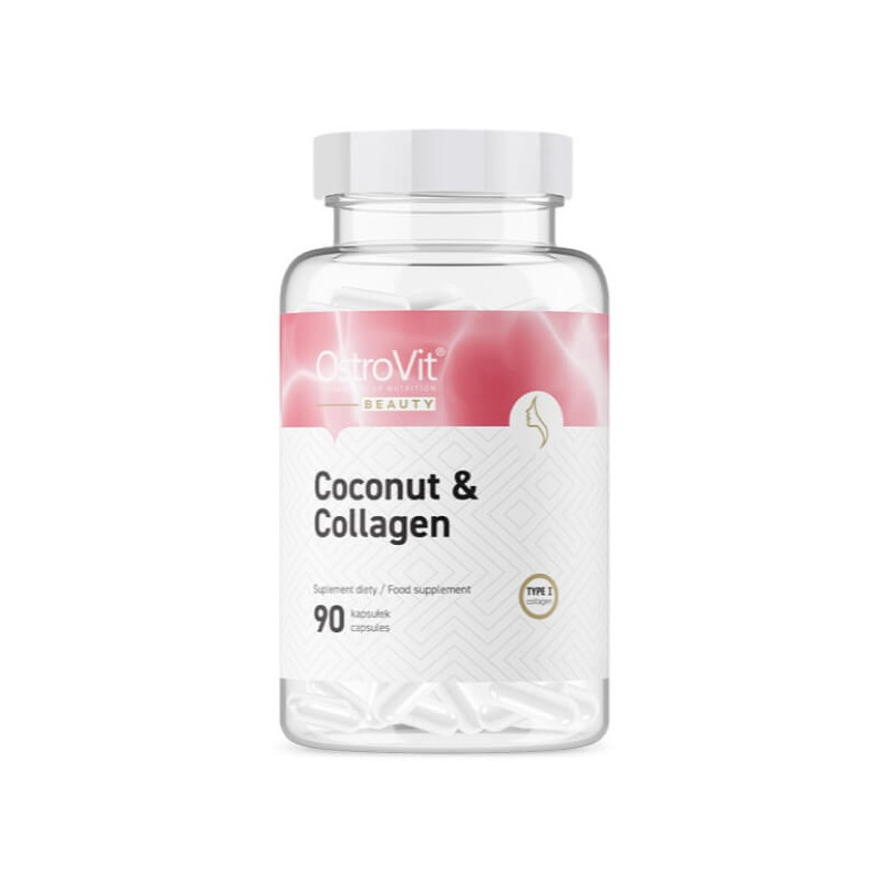 Колаген кокосове масло OstroVit MCT Collagen Oil from coconut 90caps, фото №1