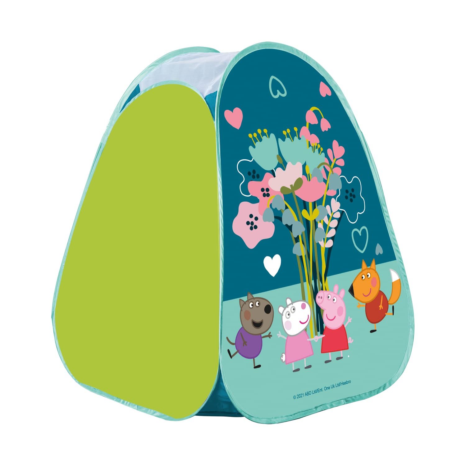 Палатка игровая Pop Up John We Care Original rPET Peppa Pig с сумкой для переноски, компактная и легкая, фото №2