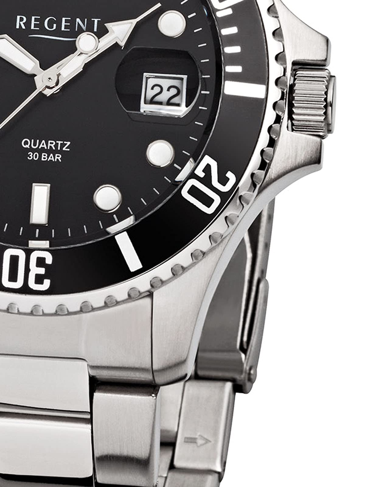 Годинник Regent Herrenuhr з браслетом з нержавіючої сталі 40 мм 30 Bar Дата в різних варіантах, фото №2 Годинник Regent Herrenuhr з браслетом з нержавіючої сталі 40 мм 30 Bar Дата в різних варіантах, фото №2