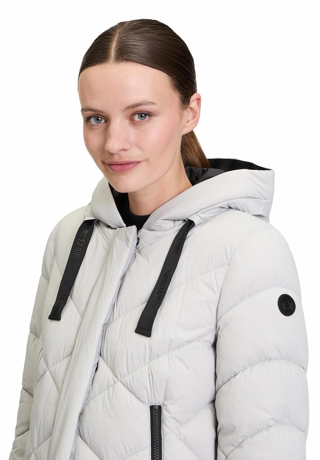 Жіноче стьобане пальто Amber & June з капюшоном, фото №7 Жіноче стьобане пальто Amber & June з капюшоном, фото №7