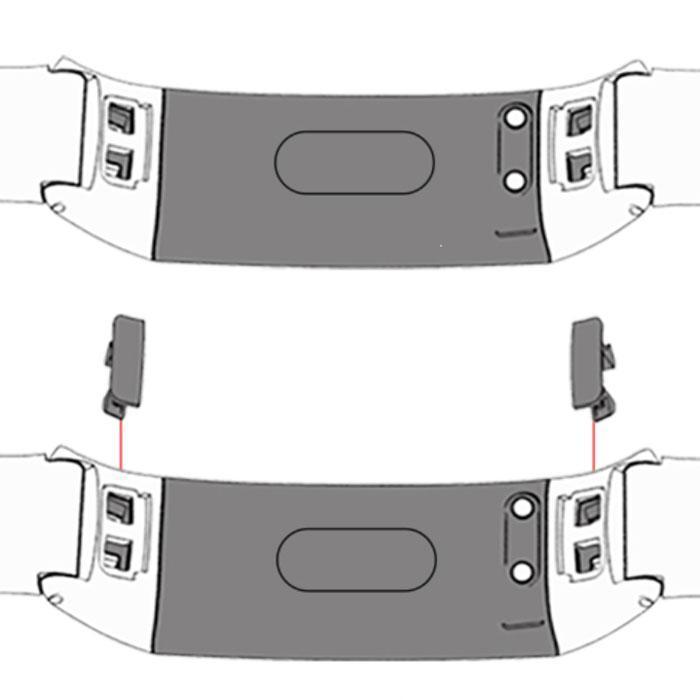 Смішок силиконовий Primo для фітнес-браслету Huawei Honor Band 4 5 Pink, фото №4