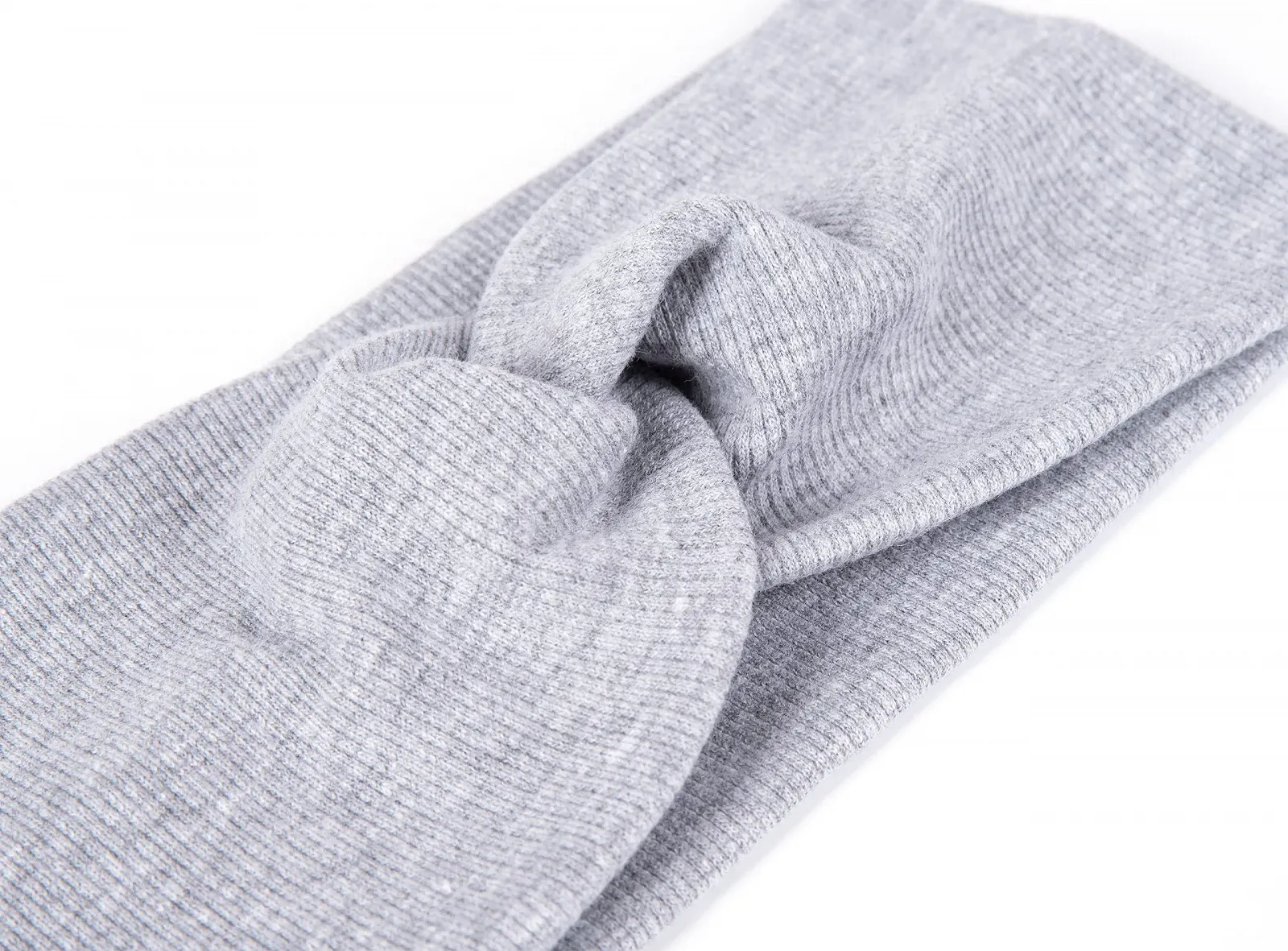 Еластична пов'язка на голову HEYO з ребристою текстурою Сіра, фото №4 Еластична пов'язка на голову HEYO з ребристою текстурою Сіра, фото №4