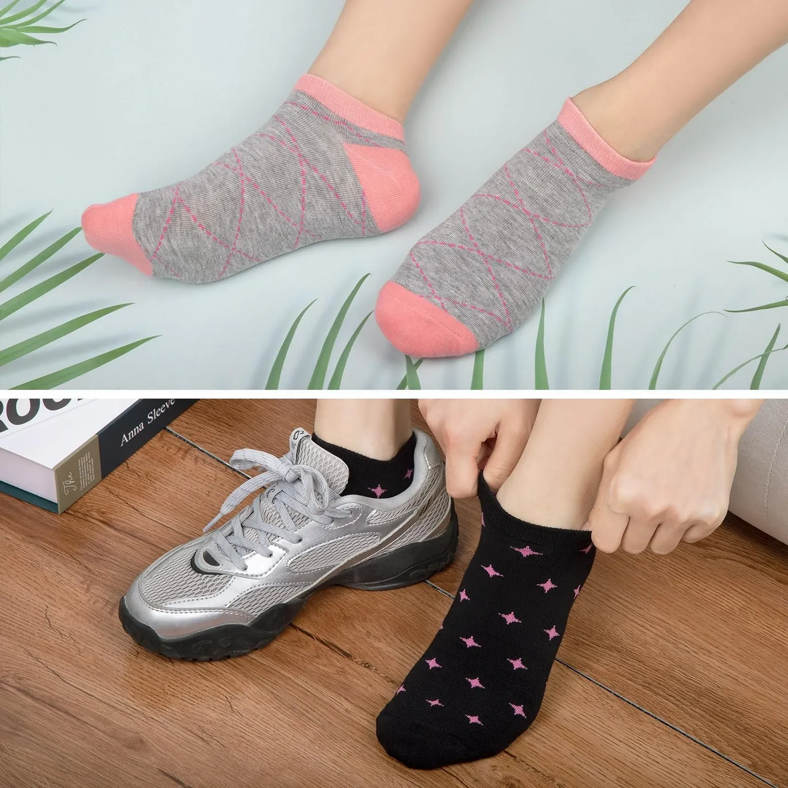 Жіночі шкарпетки в рубчик з різнокольоровими смужками, One Size, фото №5