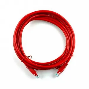 Патч-корд 10м RJ-45, Cat.5e, CU медь красный Ritar (PCR-CU/10Rd 04294 - Фото 1