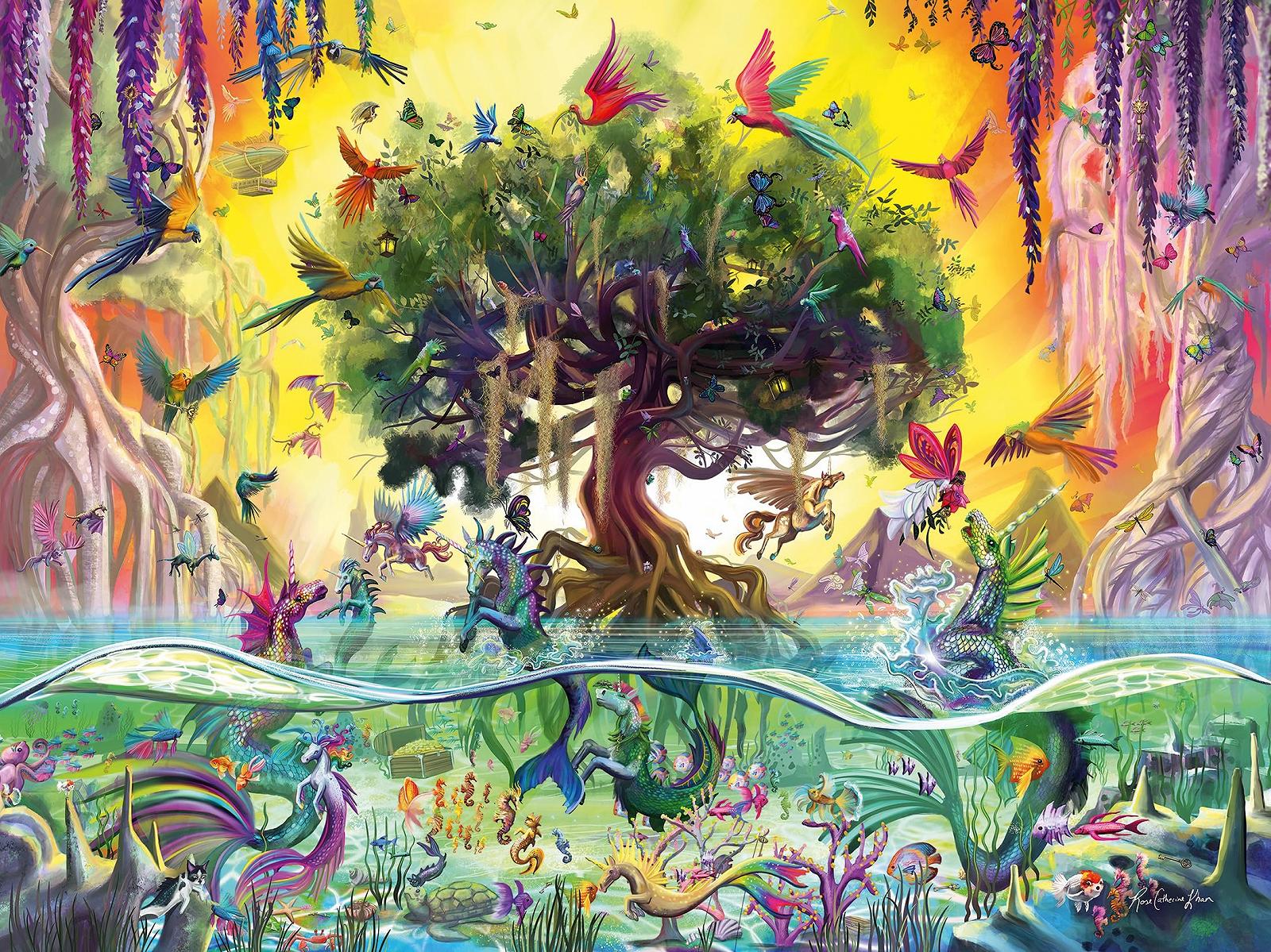 Пазл Ravensburger The Unicorn from the Lake and His Friends 12000798 1500 элементов, фото №1