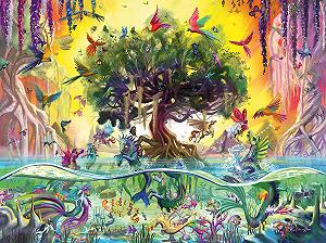 Пазл Ravensburger The Unicorn from the Lake and His Friends 12000798 1500 элементов - Фото 1