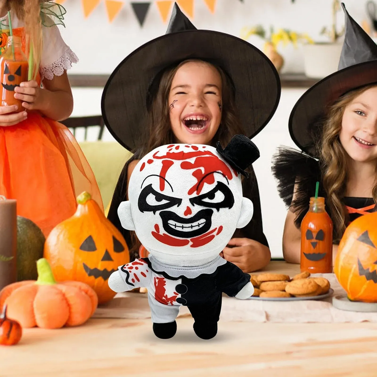 Плюшевая игрушка Terrifier, Фигурка из ужастика, Мягкая, фото №3 Плюшевая игрушка Terrifier, Фигурка из ужастика, Мягкая, фото №3