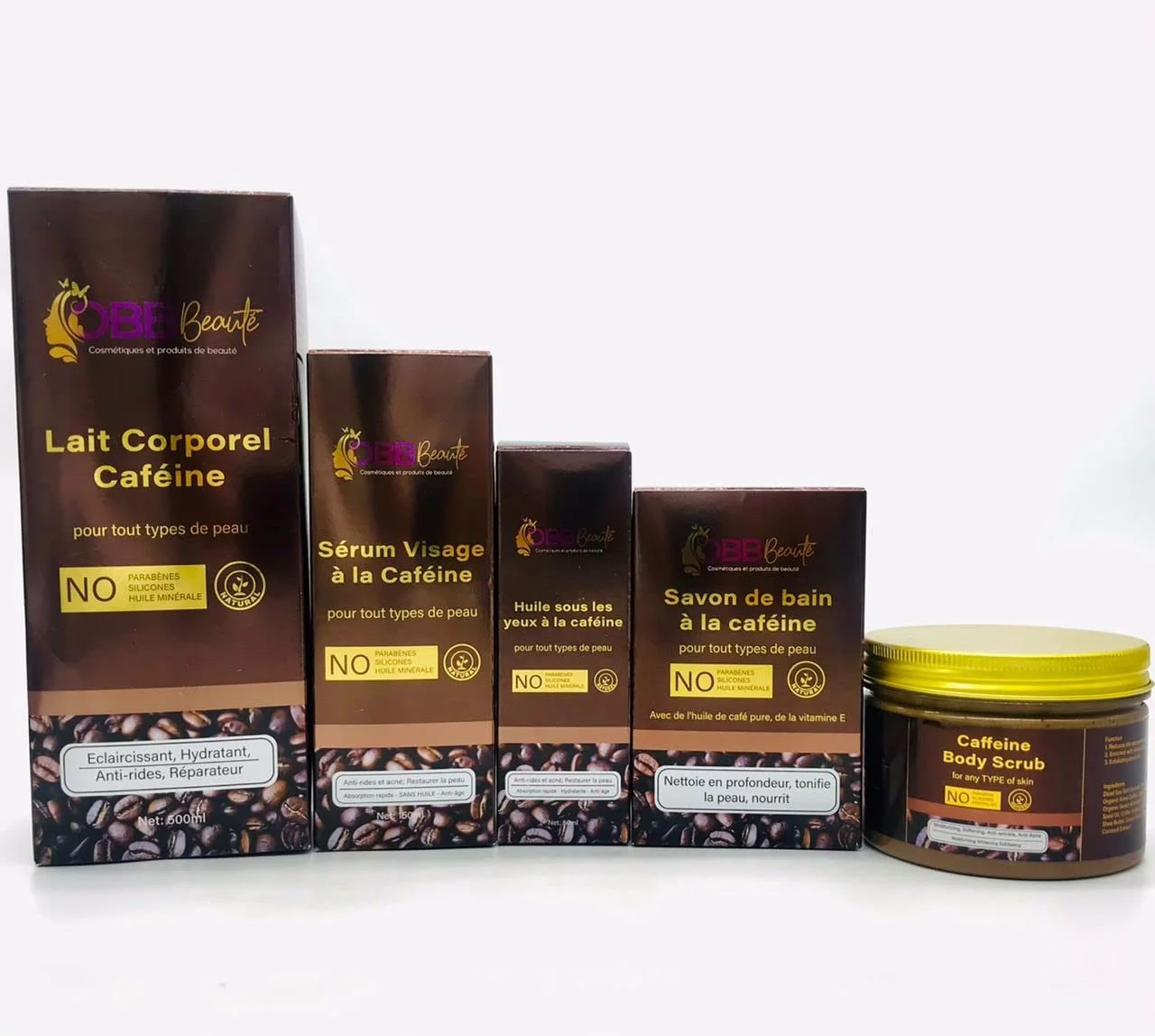 Молочко для тіла OBBBeauté з кофеїном, 500 мл, фото №4