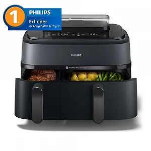 Мультипіч Philips 5000 Series NA550/00 з функцією пароварки 2 кошики 9 л (3 л+6 л) RapidAir Plus ціна на synthetic.ua - Фото 1 Мультипіч Philips 5000 Series NA550/00 з функцією пароварки 2 кошики 9 л (3 л+6 л) RapidAir Plus synthetic.ua - Фото 1
