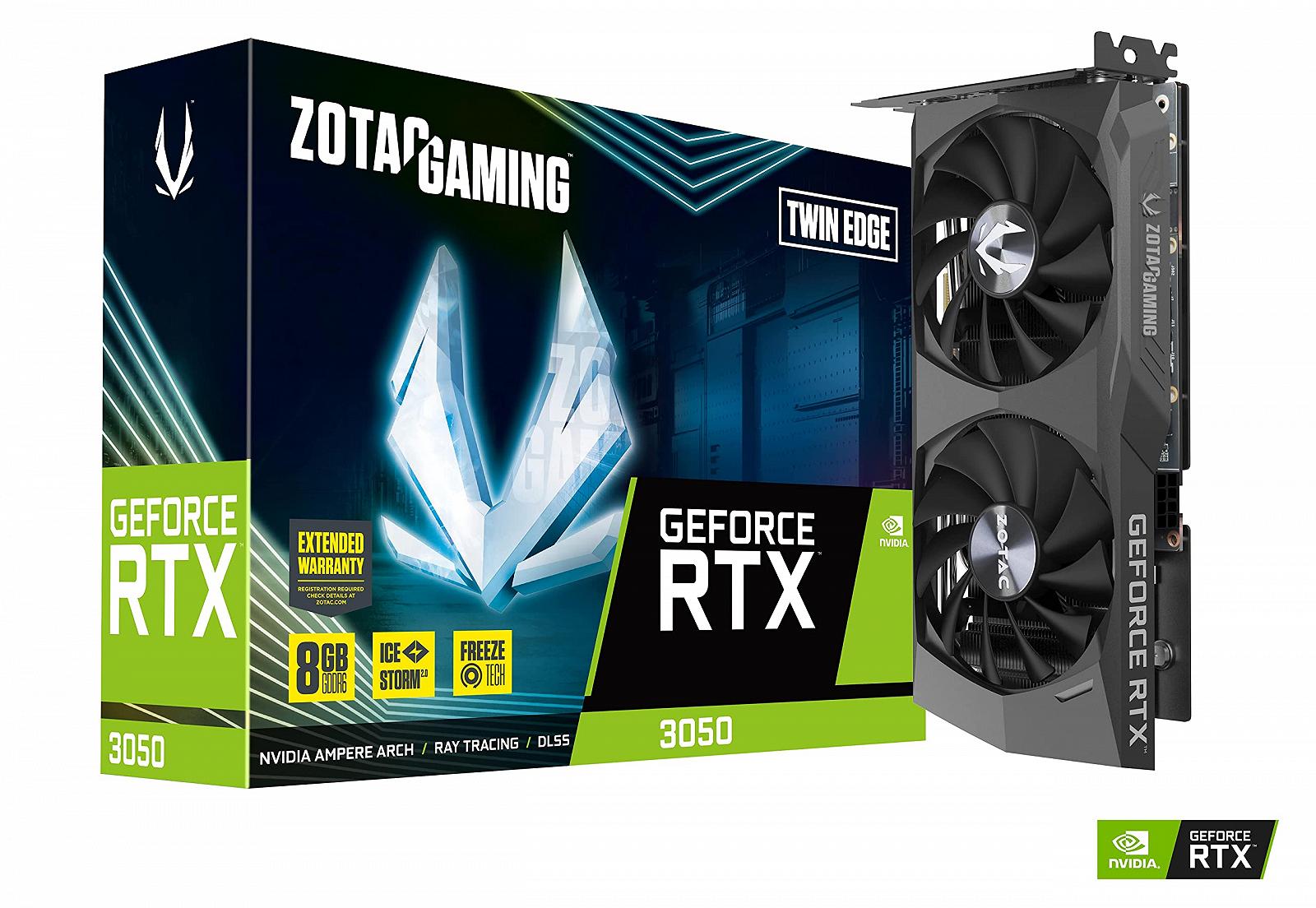 Відеокарта ZOTAC ZT-A30500E-10M NVIDIA GeForce RTX 3050 8 ГБ GDDR6, фото №1