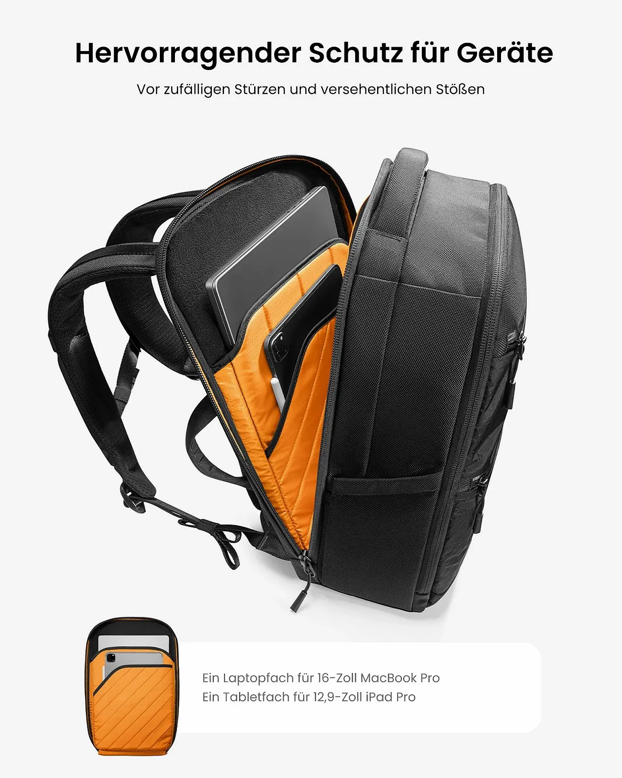 Рюкзак для ноутбука tomtoc X-Pac TechPack-T73 15,6 дюйма 28 л Чорний, фото №3 Рюкзак для ноутбука tomtoc X-Pac TechPack-T73 15,6 дюйма 28 л Чорний, фото №3