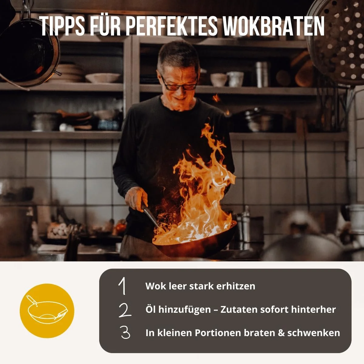 Сковорода-Вок asiastreetfood The Perfect диаметр 26 см, прочная углеродистая сталь, с плоским основанием, деревянной ручкой, подходит для газовых., фото №4 Сковорода-Вок asiastreetfood The Perfect диаметр 26 см, прочная углеродистая сталь, с плоским основанием, деревянной ручкой, подходит для газовых., фото №4