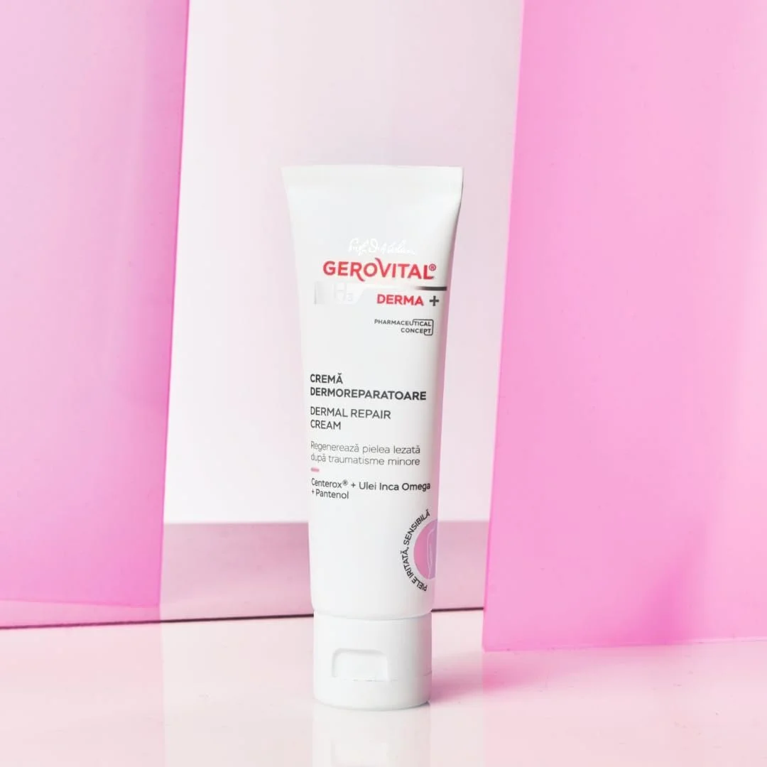 Крем для регенерації шкіри Gerovital H3 Derma+ для лікування подразнень та ушкоджень шкіри, 50 мл, фото №3