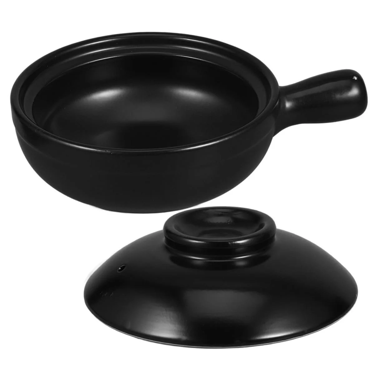 Керамическая кастрюля LIFKOME ручной работы с крышкой термостойкая для риса и тушения, фото №1 Керамическая кастрюля LIFKOME ручной работы с крышкой термостойкая для риса и тушения, фото №1