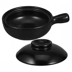 Керамическая кастрюля LIFKOME ручной работы с крышкой термостойкая для риса и тушения - Фото 1