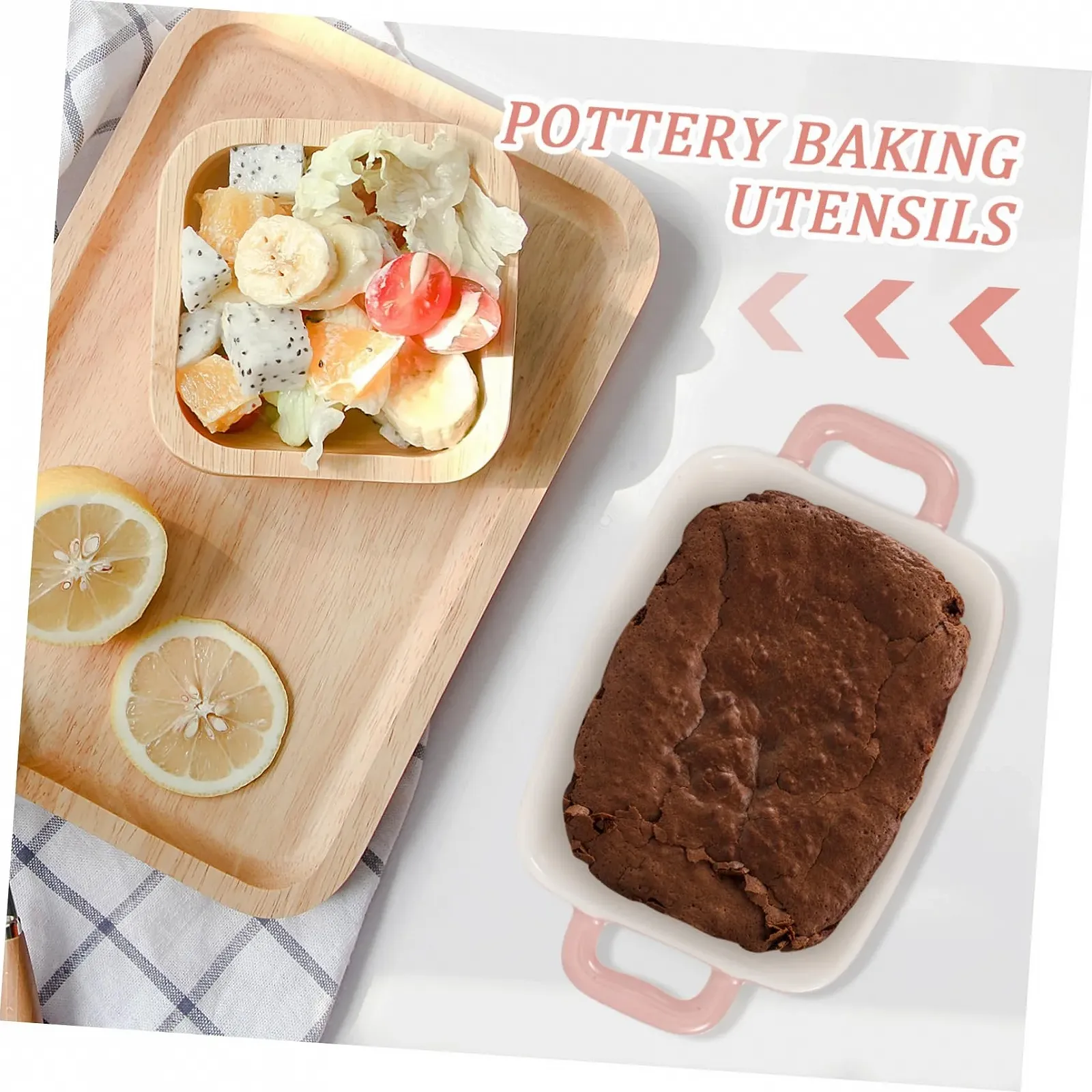 Форма для запікання Gatuida керамічна термостійка рожева, фото №5 Форма для запікання Gatuida керамічна термостійка рожева, фото №5