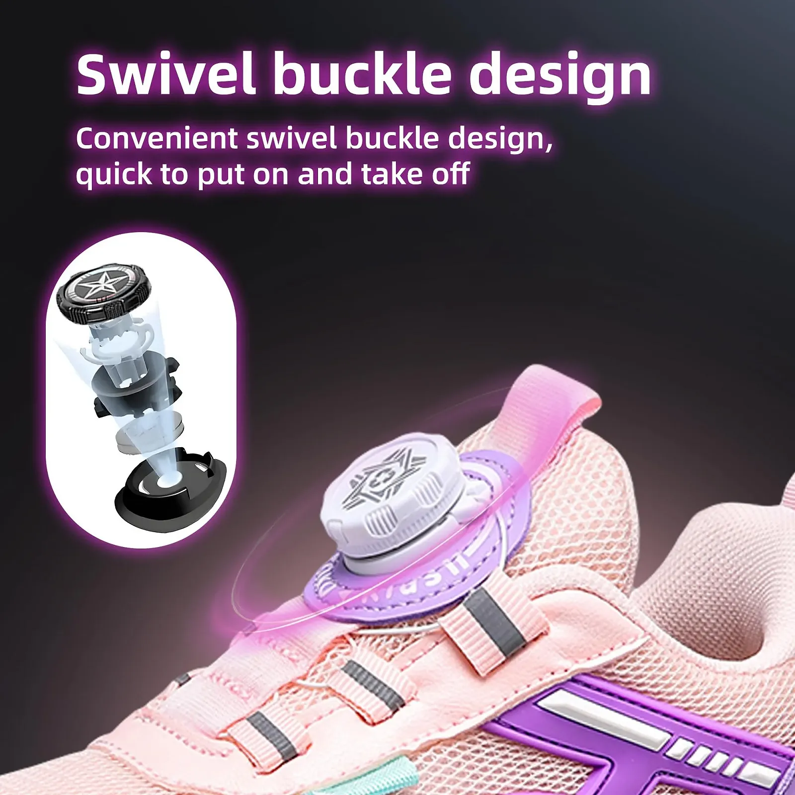 Кросівки ITSOGOO Дитячі Легкі Дихаючі Спортивні, фото №6