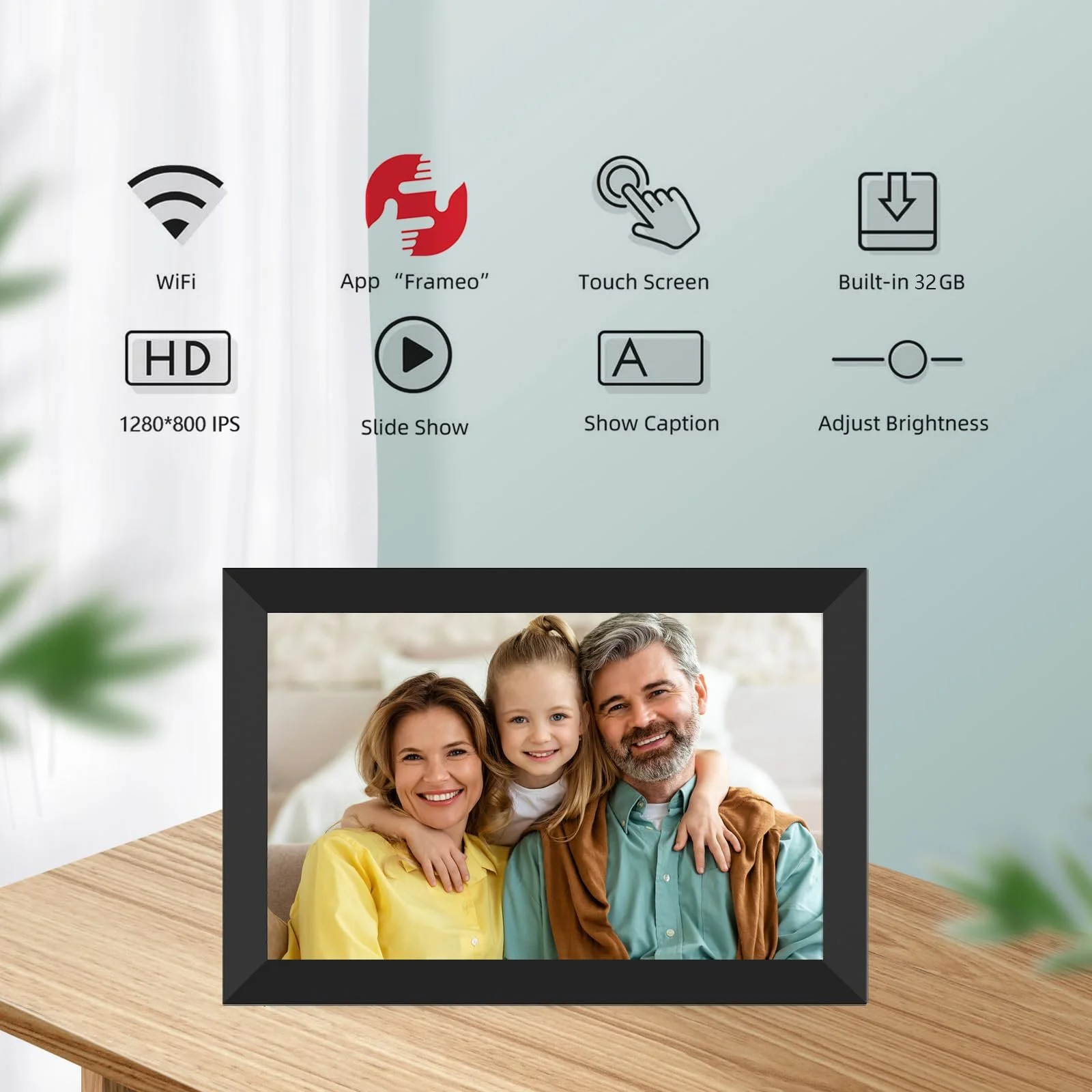 Цифровая фоторамка Dxmart 10.1 Inch 32 GB 1280 x 800 IPS WiFi Frameo, фото №3