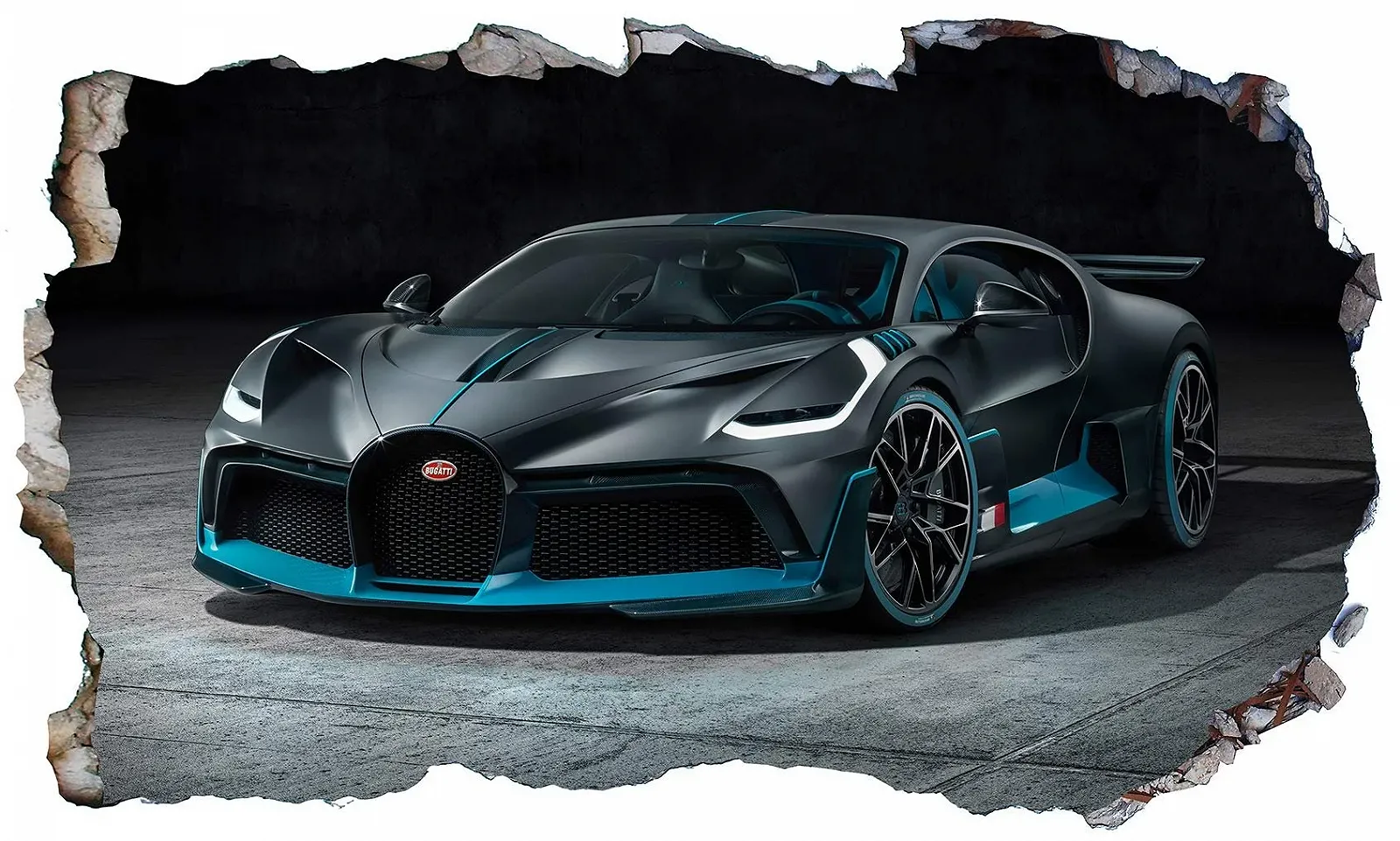 Наклейка на стіни Car 3D Magic Window Wall Smash 1000 мм x 600 мм, фото №1 Наклейка на стіни Car 3D Magic Window Wall Smash 1000 мм x 600 мм, фото №1