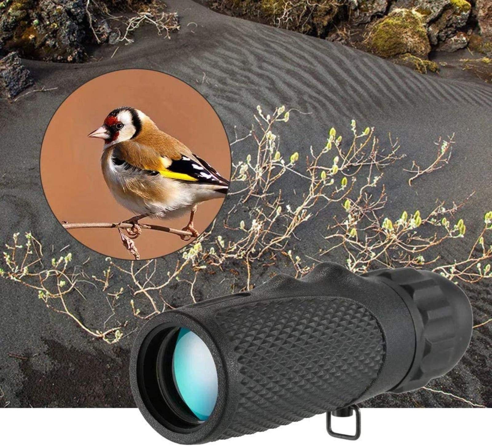 Монокулярний телескоп MRKU 12x25 BAK4 призма компактний, фото №3