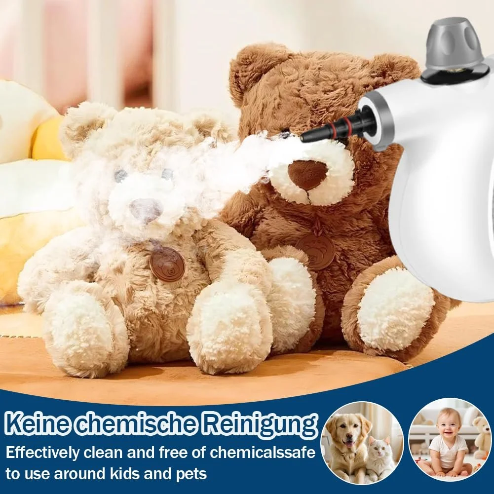 Пароочисник ручний Red Hut 1050 Вт 3.2 Бар з 12 насадками (1 комплект), фото №5