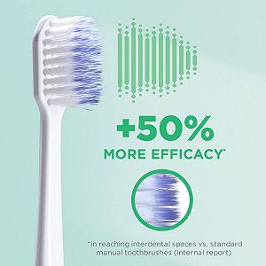 Змінні насадки для зубної щітки GUM Sonic Daily м'які 4 x 2 шт Білі synthetic.ua - Фото 1