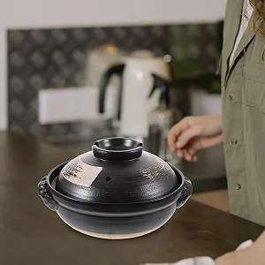 Кастрюля для тушения VALICLUD 500 мл керамическая с вентиляционными отверстиями synthetic.ua - Фото 1