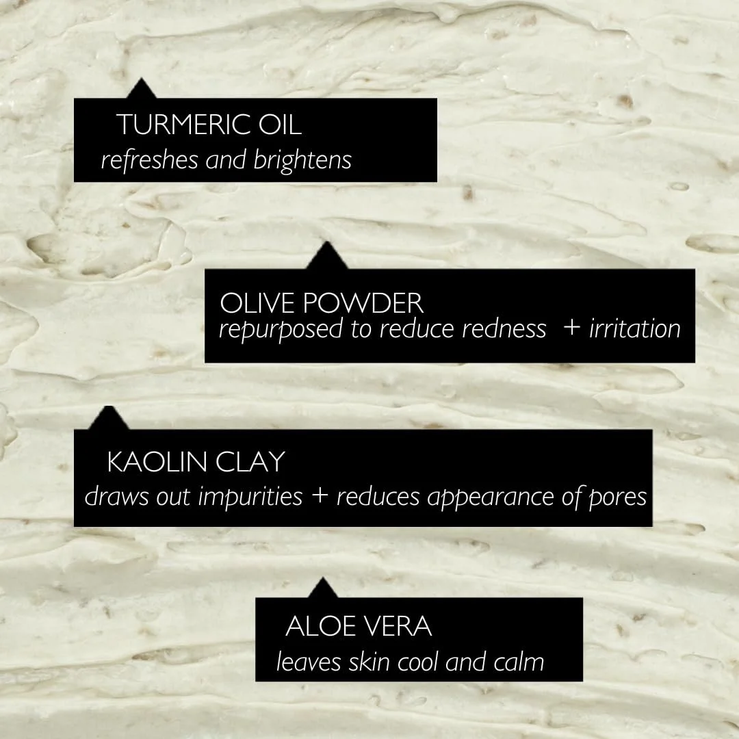 Маска для обличчя UpCircle Зволожуюча каолінова глина Оливкова пудра, фото №4