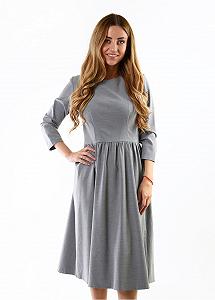 Платье inDresser M Серый (IN-F0271Ю033Г-Gray) - Фото 1