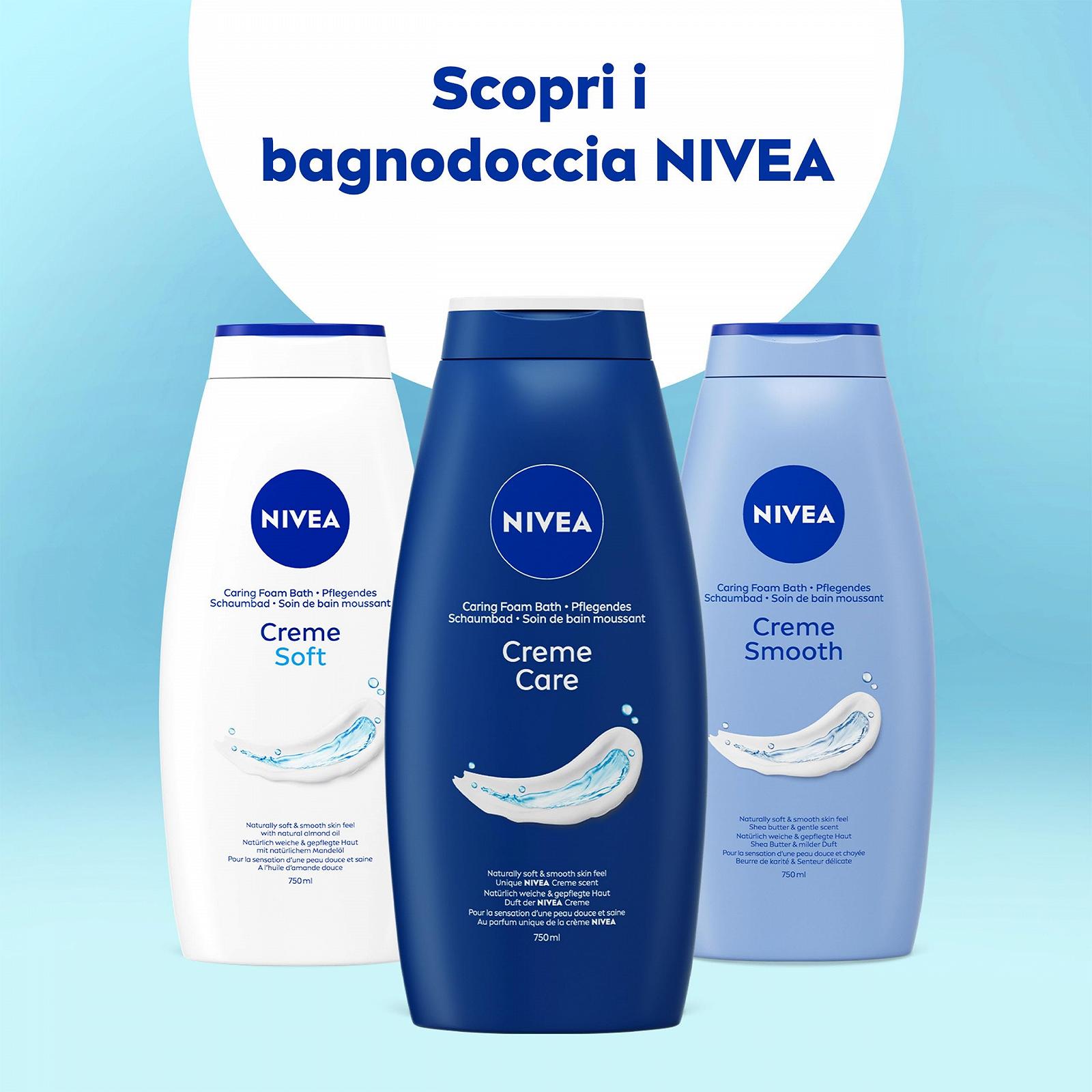 Гель-крем для душа NIVEA Creme Care 750 мл с витаминами C, E и питательными маслами, фото №6