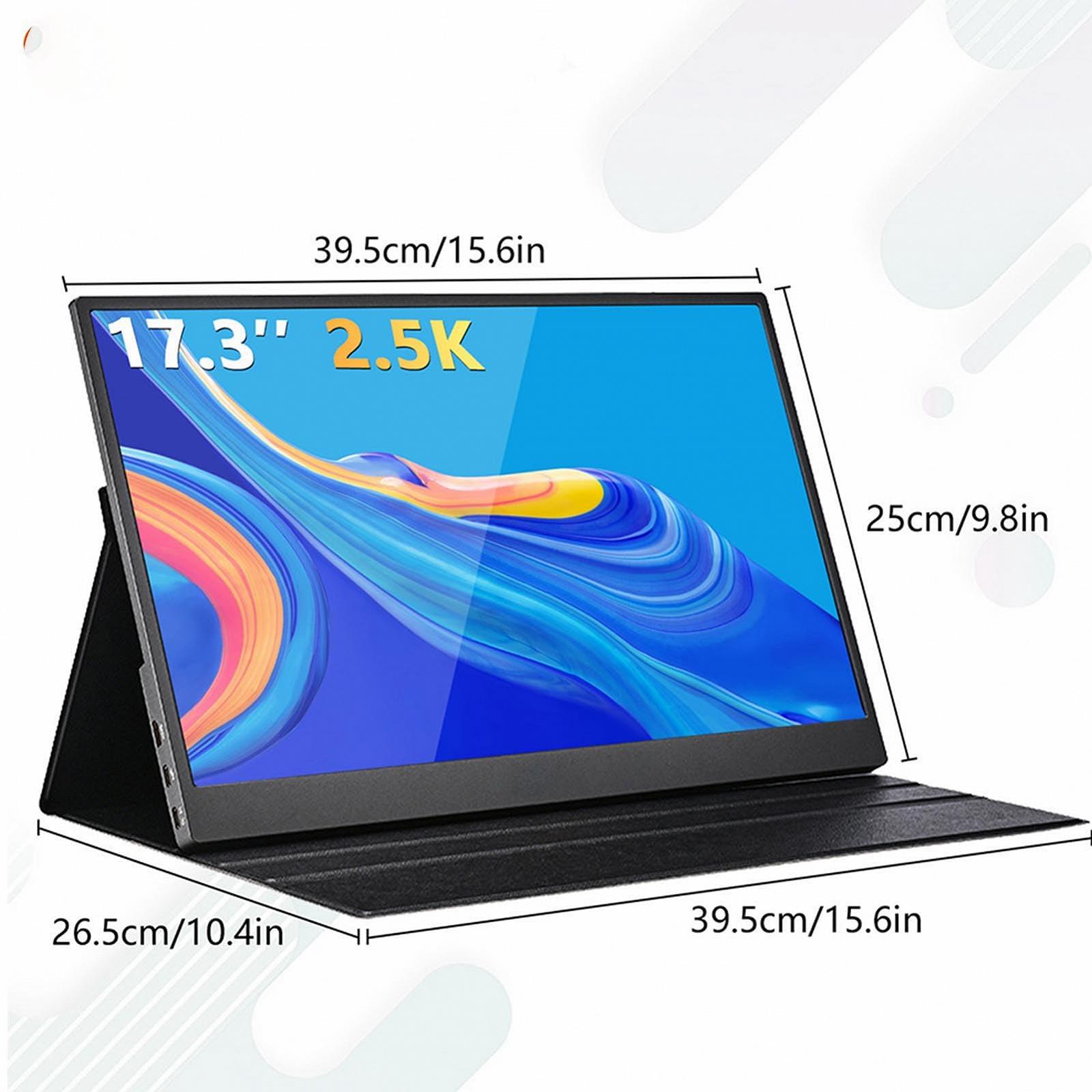 Экран Diyeeni Портативный Модель 17.3 дюймов IPS 165Hz 2.5K HDR для ноутбуков и планшетов с EU вилкой, фото №6