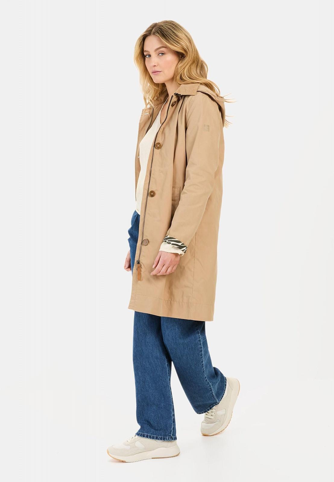 Тренч camel active Жіночий Вощений Бавовняний, фото №4
