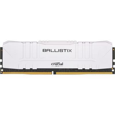 Оперативна пам'ять для ПК DDR4 16GB 3200 MHz Ballistix White Micron BL16G32C16U4W, фото №1