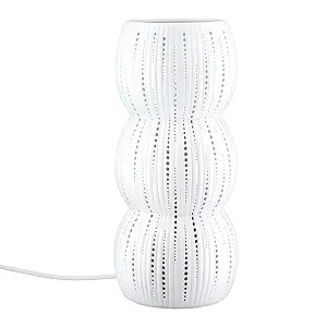 Настільна лампа GILDE Falco Порцелянова Матова Біла 28 см x 12 см - Фото 1