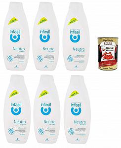 Гель для душу Infasil Neutral ніжний 6 x 500 мл - Фото 1