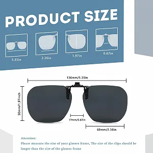 Солнцезащитные очки Polarised Sunglasses Clip Long Keeper для мужчин и женщин synthetic.ua - Фото 1