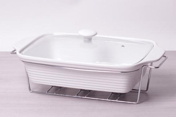 Марміт Kamille Food Warmer керамічна форма 3л 38см з підігрівом, фото №3