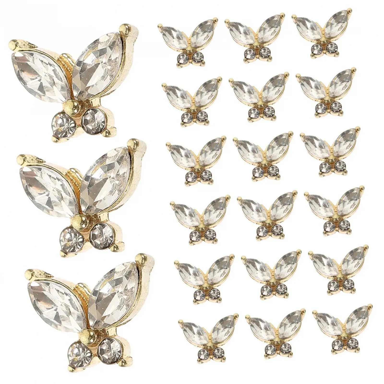 Украшения для ногтей Бабочки FRCOLOR 60 шт., фото №5