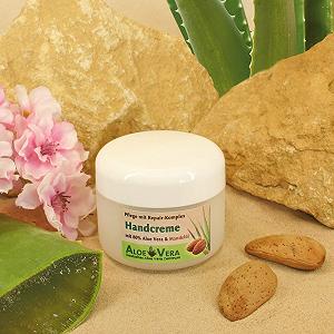 Крем для рук Aloe Vera с миндальным и маслом авокадо, маслом ши и 80% алоэ вера - Фото 1