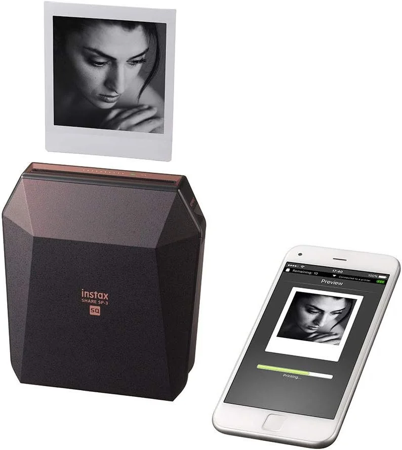 Портативний фотопринтер Fujifilm Instax Share SP-3 SQ (87111) Чорний, фото №4