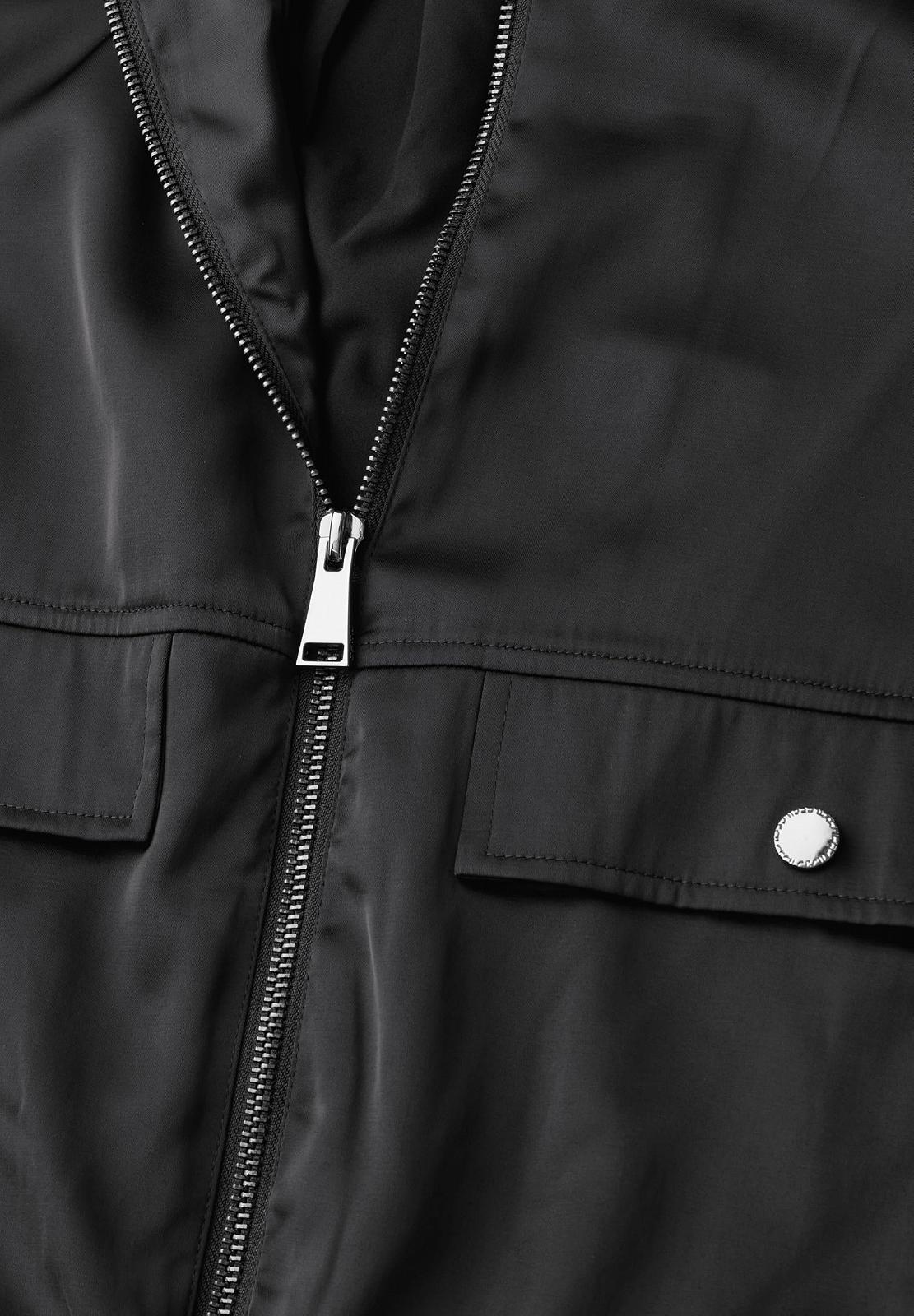 Жіноча куртка-бомбер Cecil атласна, фото №4