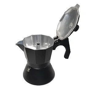 Мока кофеварка A2ZWORLD Алюминий 3 чашки, черный - Фото 1