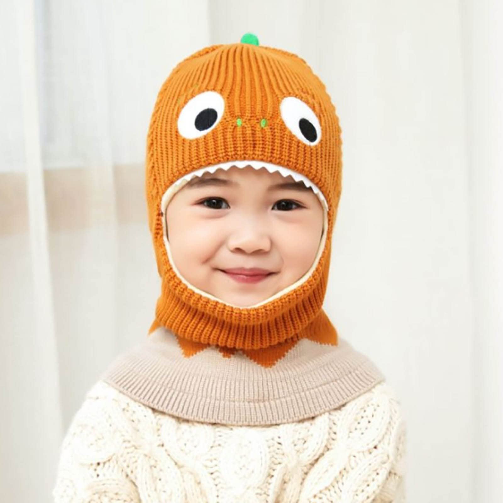 Дитяча зимова шапка-шарф з вушками, фото №2