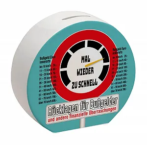 Скарбничка Штраф за швидку їзду Дорожній знак - Фото 1