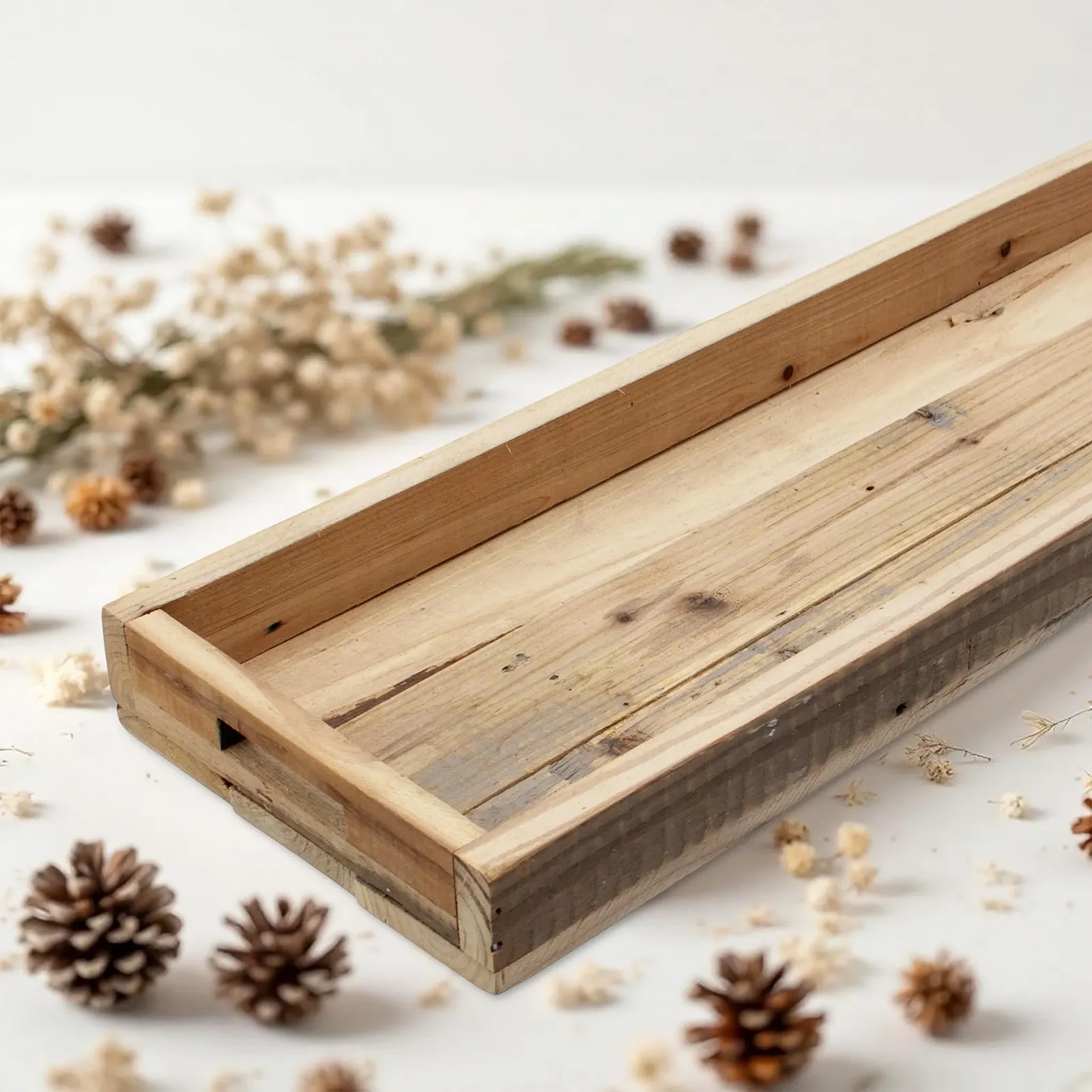 Дерев'яний Декоративний Піднос Натуральний з Бортиком, фото №6