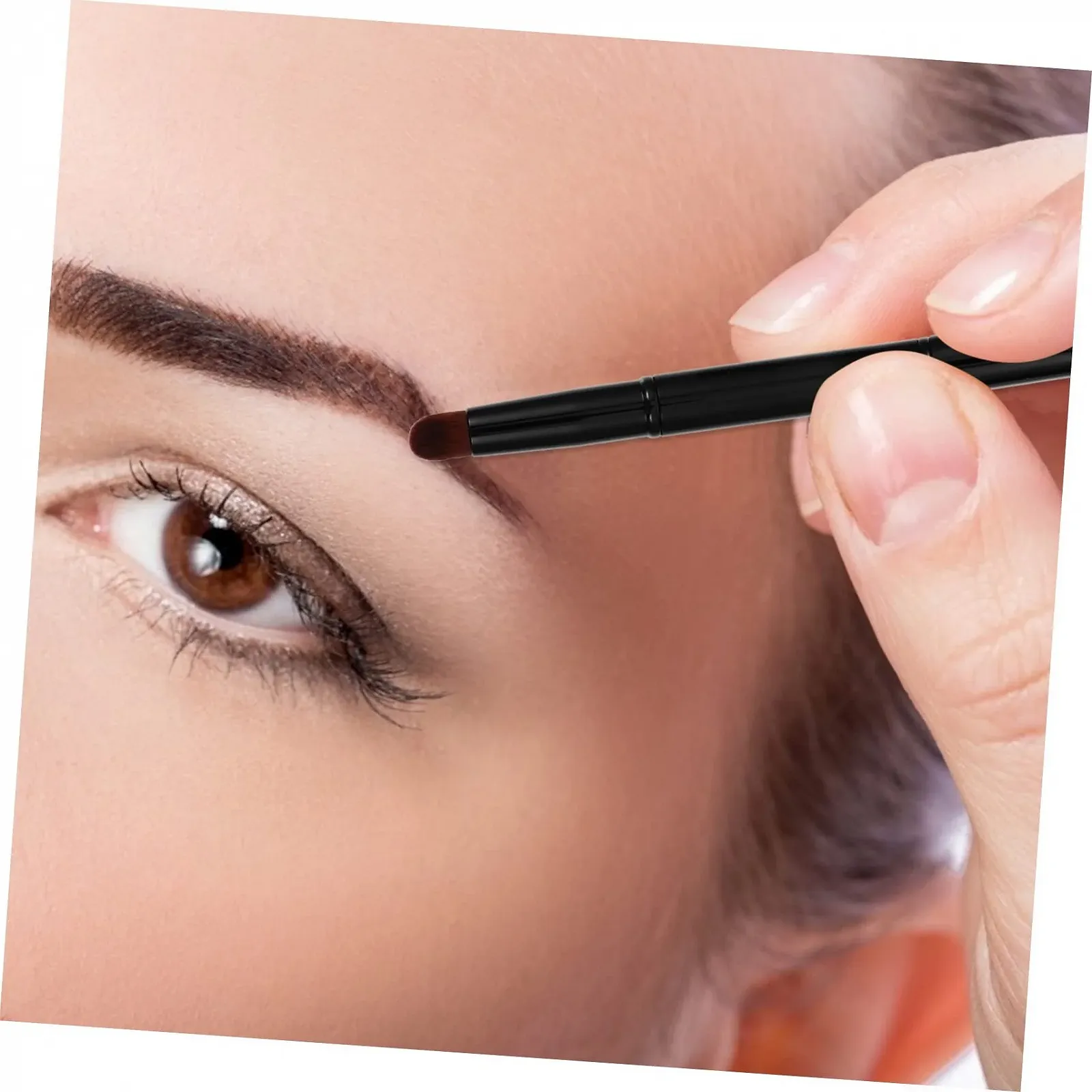 Пензлі для брів висувний DOITOOL Міні Пензлі для макіяжу кутовий скошений 2 шт, фото №5