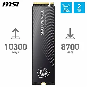 Внутренний SSD MSI SPATIUM M560 2TB PCIe 5.0 NVMe M.2 synthetic.ua - Фото 1